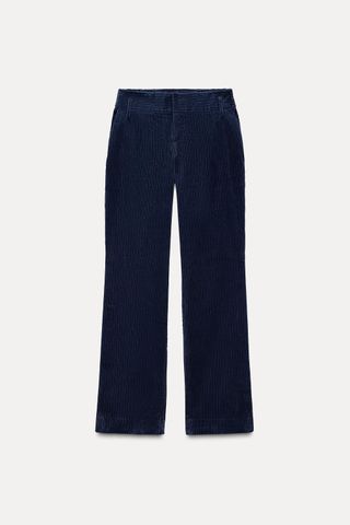 Straight Fit Corduroy Trousers