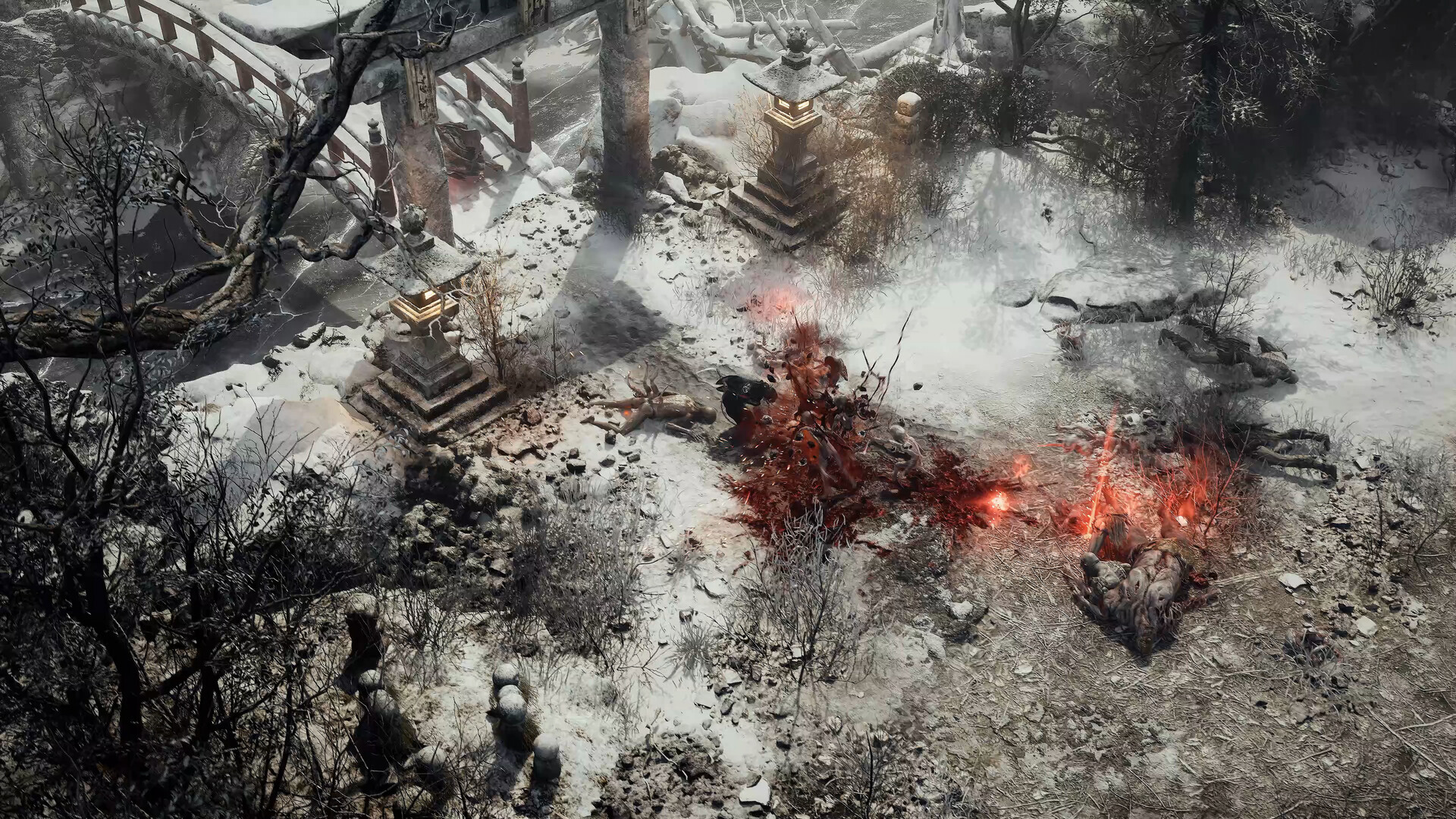 A player character mulches some ghouls in Tarae: The Unbound.
