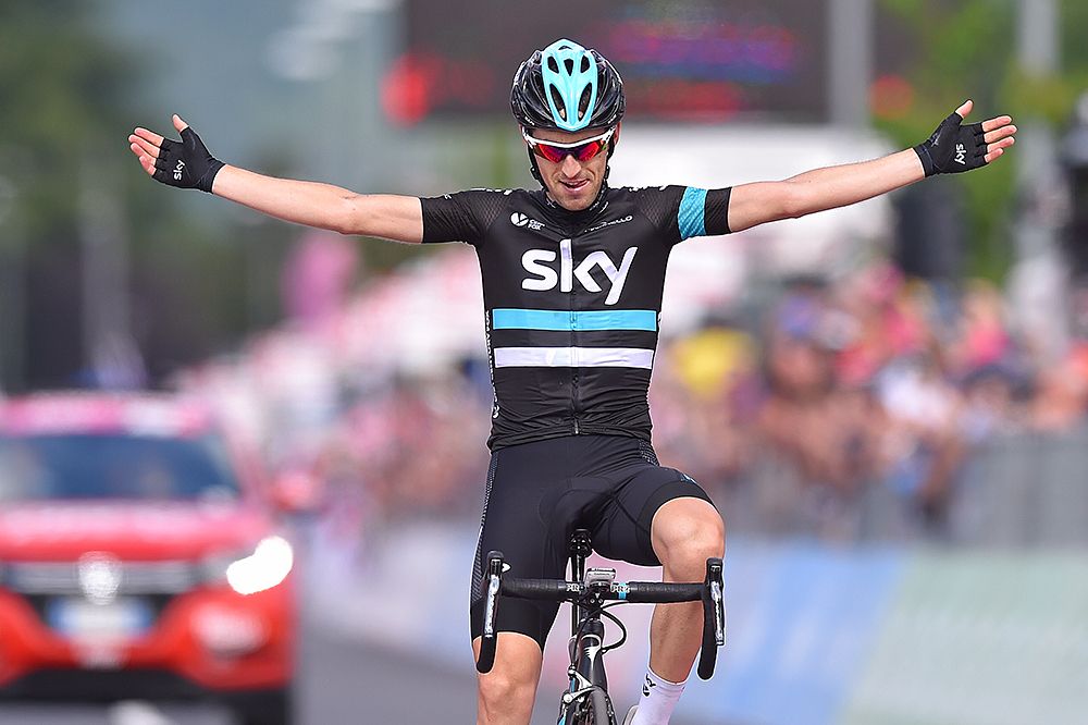 Mikel Nieve (Team Sky) wins stage 13 at the Giro d'Italia