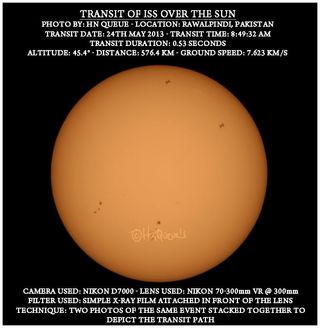 ISS Transits the Sun