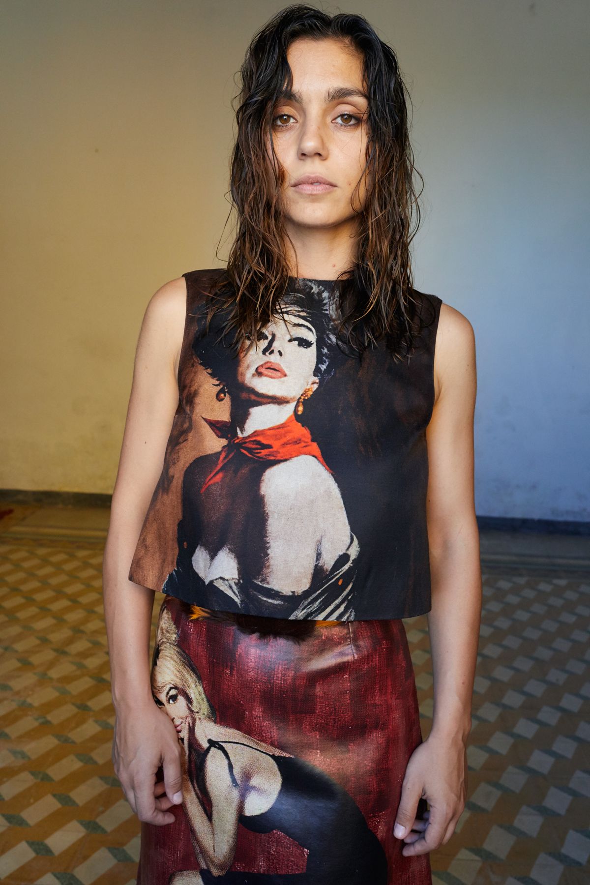 Actor Cristiana Dell'Anna posing for photo.