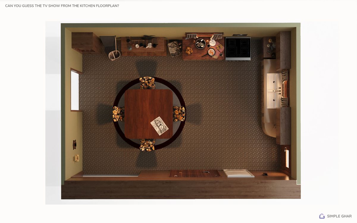 famous TV kitchen floor plan