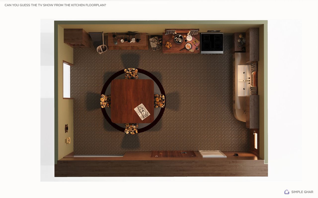famous TV kitchen floor plan