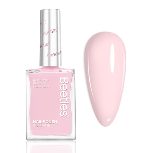 Beetles Light Pink Nail Polish - Cloudy Rose, Pastel Baby Pink Nail Polish