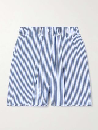 Lui Striped Twill Shorts