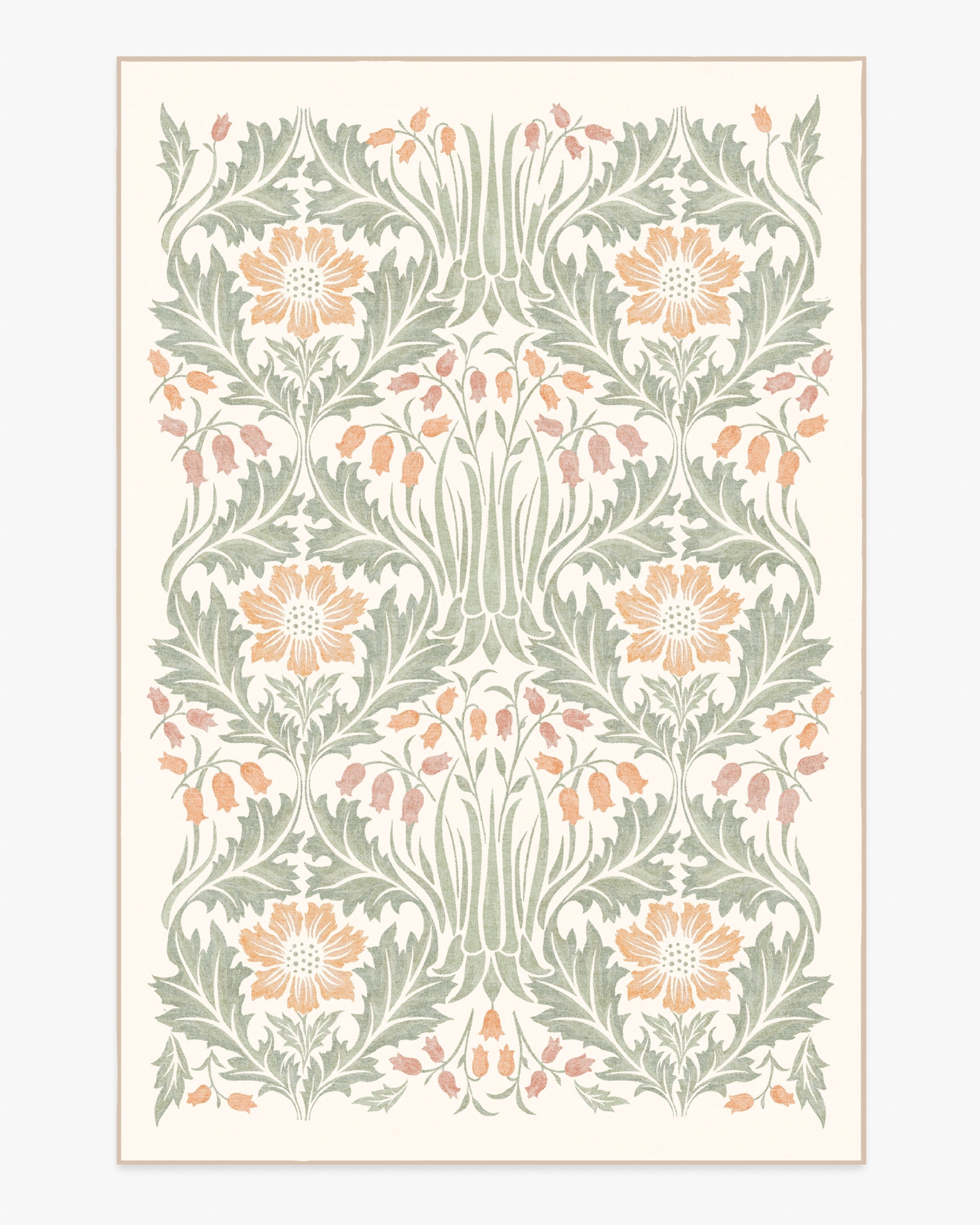 Woodbell &amp;amp; Anemone Cream Rug by Morris &amp;amp; Co.