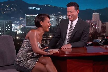 Jimmy Kimmel and Jada Pinkett Smith talk male strippers