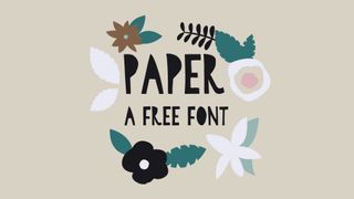 Paper wedding font