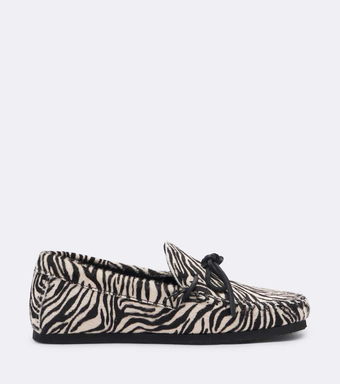 Fitza Zebra-Print Calf Hair Loafers