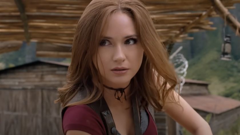 Karen Gillan as Ruby Roundhouse in Jumanji: Welcome to the Jungle.