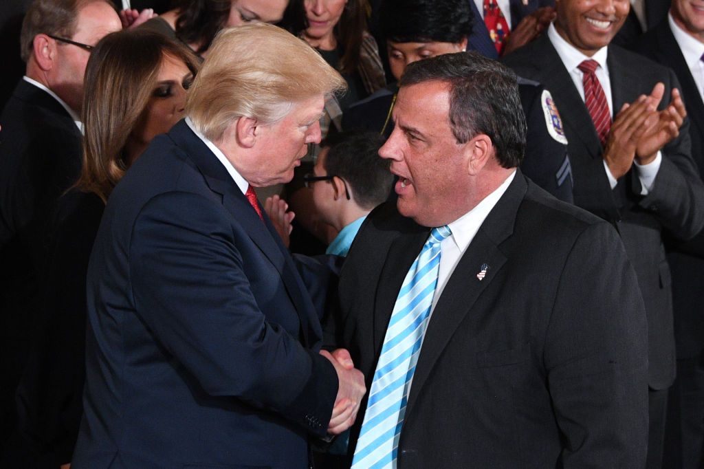 Donald Trump and Chris Christie.