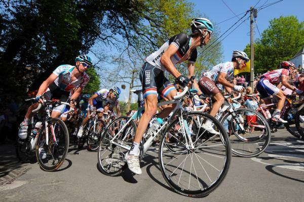 Frank Schleck (Leopard Trek) heads into the Mur de Huy