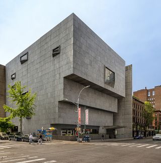 side exterior view of the breuer building