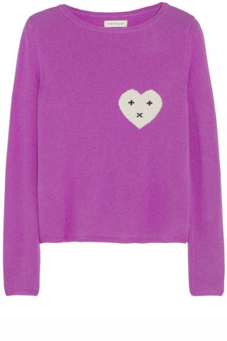 Chinti & Parker Heart Intarsia Cashmere Sweater, £320