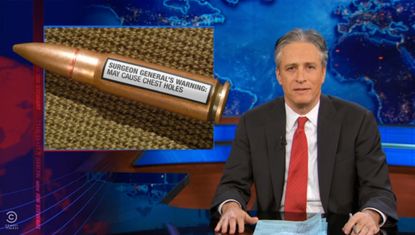 Jon Stewart agrees with Obama's stalled surgeon general nominee: Guns are a health issue