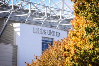 A general view of Elland Road, home of Leeds United, ahead of the Premier League match between Leeds United and Arsenal FC at Elland Road on October 16, 2022 in Leeds, United Kingdom.