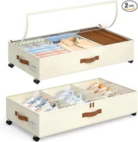 Yecaye Store Under Bed Storage with Wheels