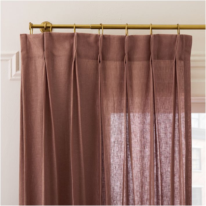 Pleated European Flax Linen Curtain