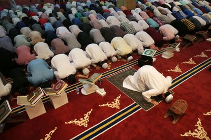 Prayers at a mosque