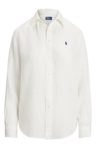 Classic Fit Linen Button-Up Shirt