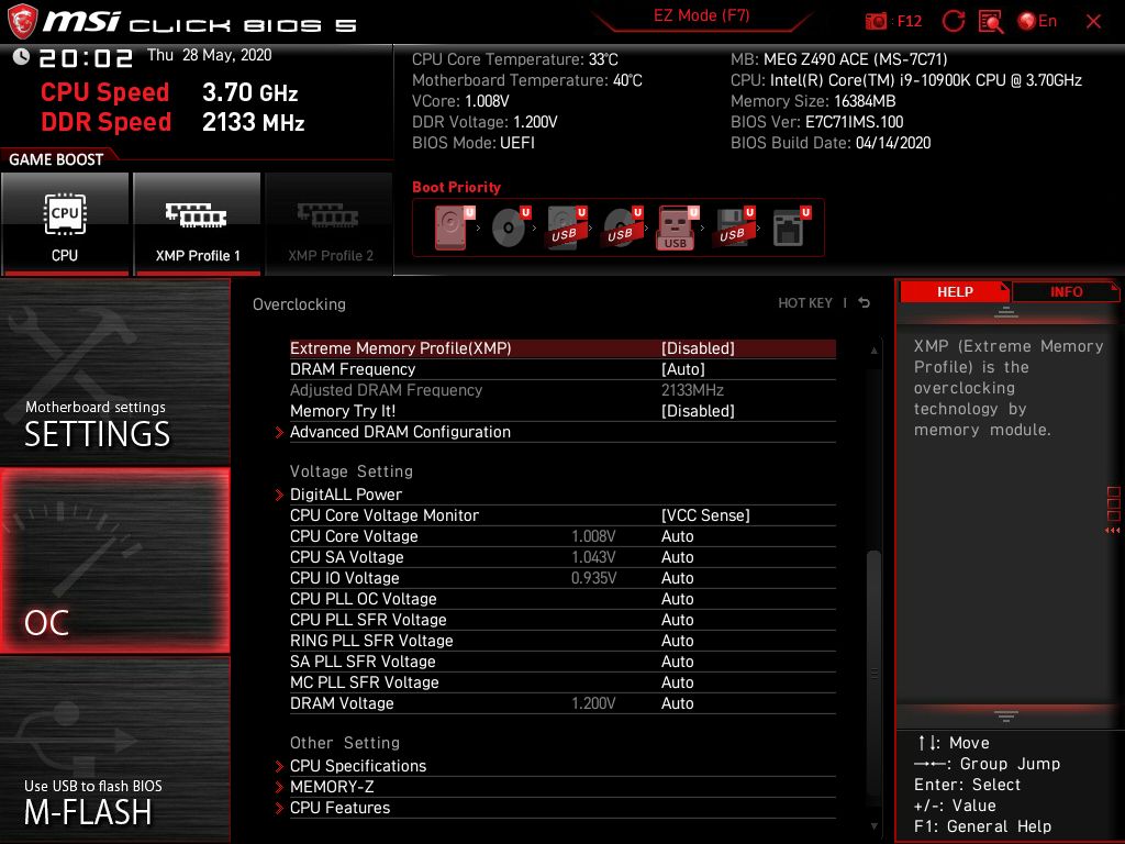 MSI Meg Z490 Ace