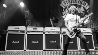A picture of Rick Parfitt performing live