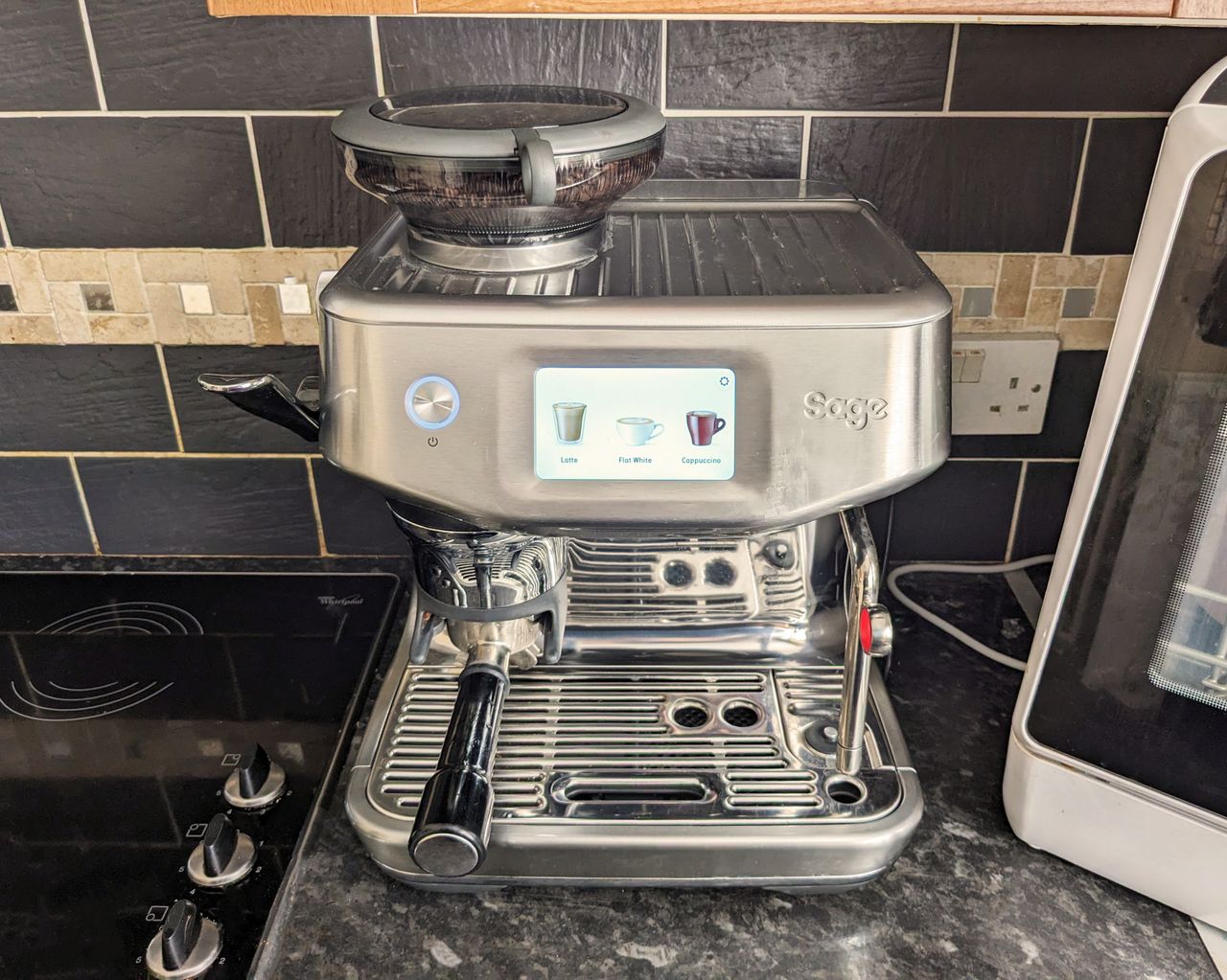 Sage Barista Touch Impress on kitchen countertop in writer's home