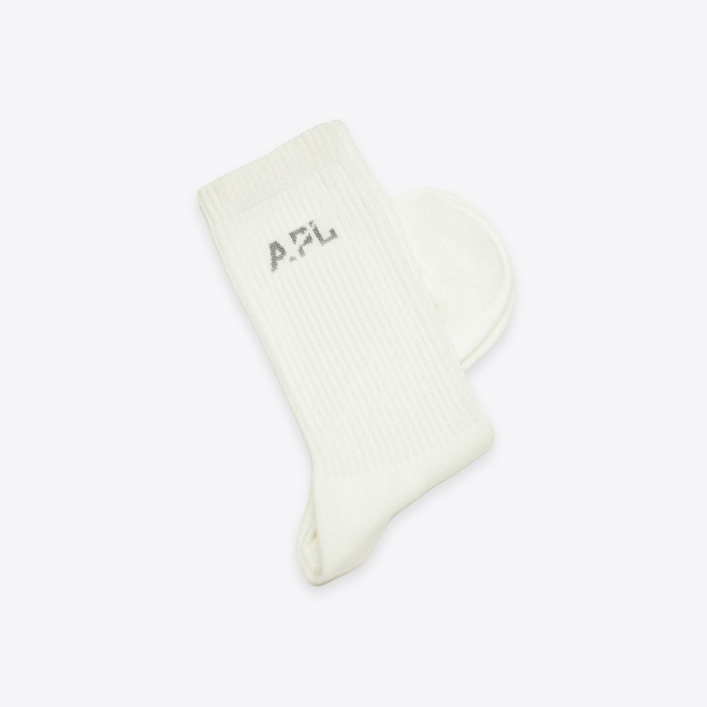 Apl Lux Logo Socks Ivory / Cement