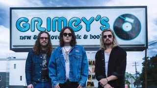 Tyler Bryant & The Shekedown outside Grimey's Record Store