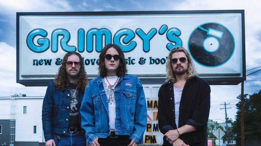 Tyler Bryant &amp; The Shekedown outside Grimey&#039;s Record Store