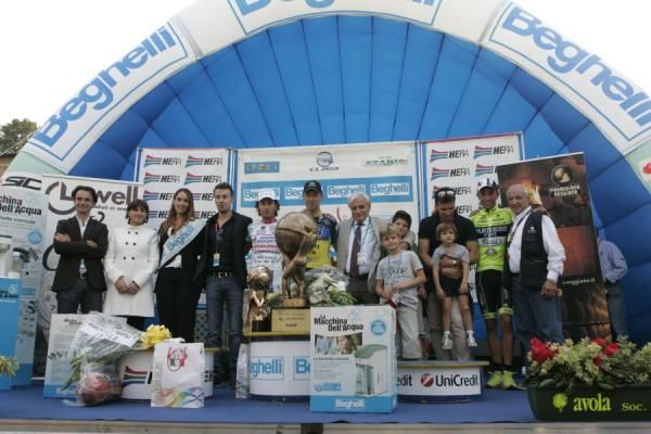 The podium at the GP Beghelli