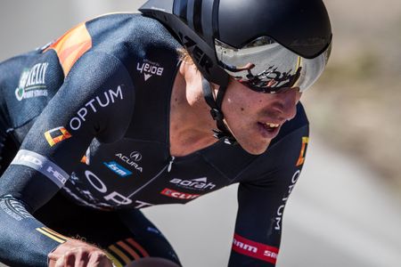 Tom Zirbel (Optum) after the turn around