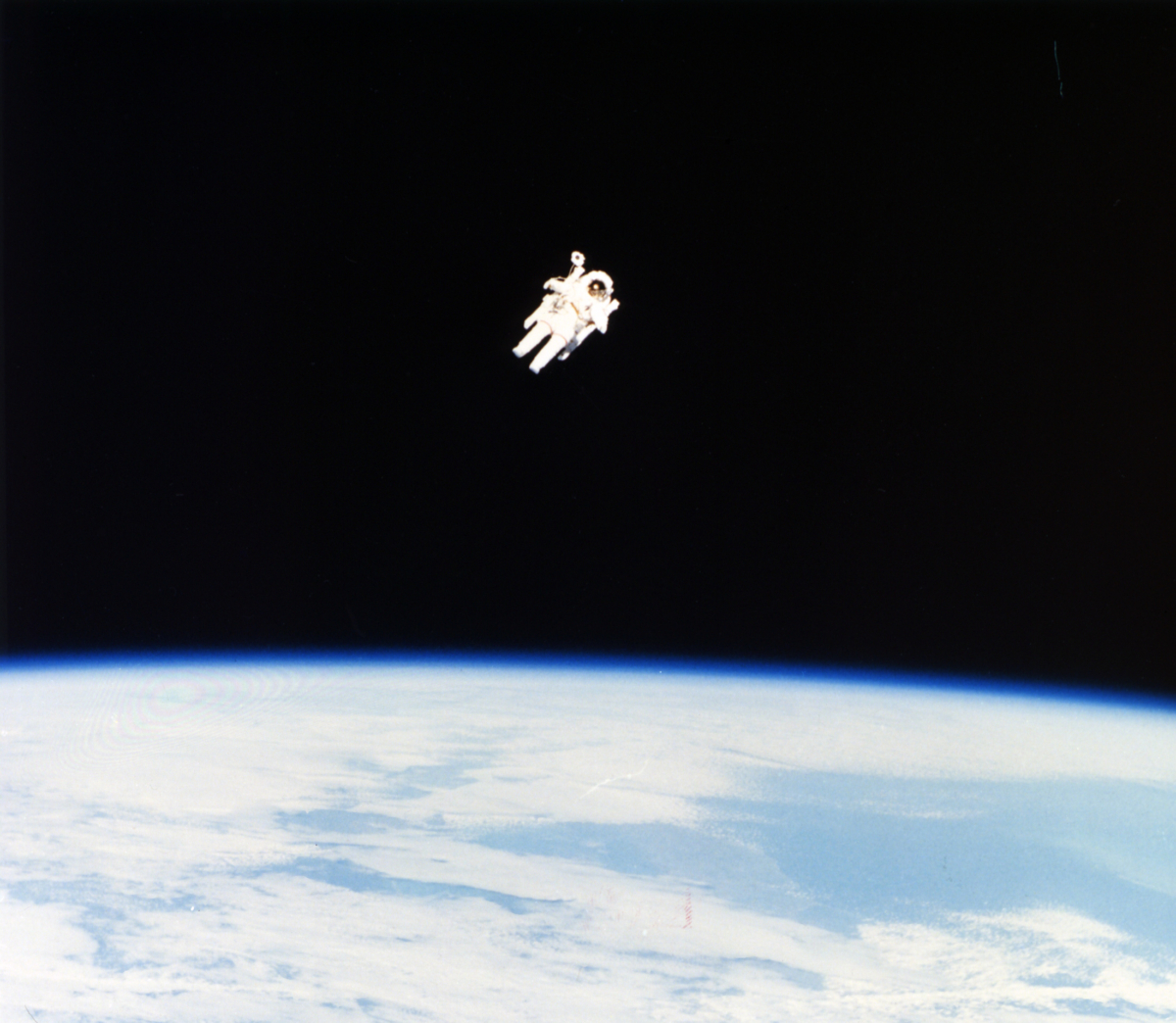 Bruce McCandless on untethered spacewalk