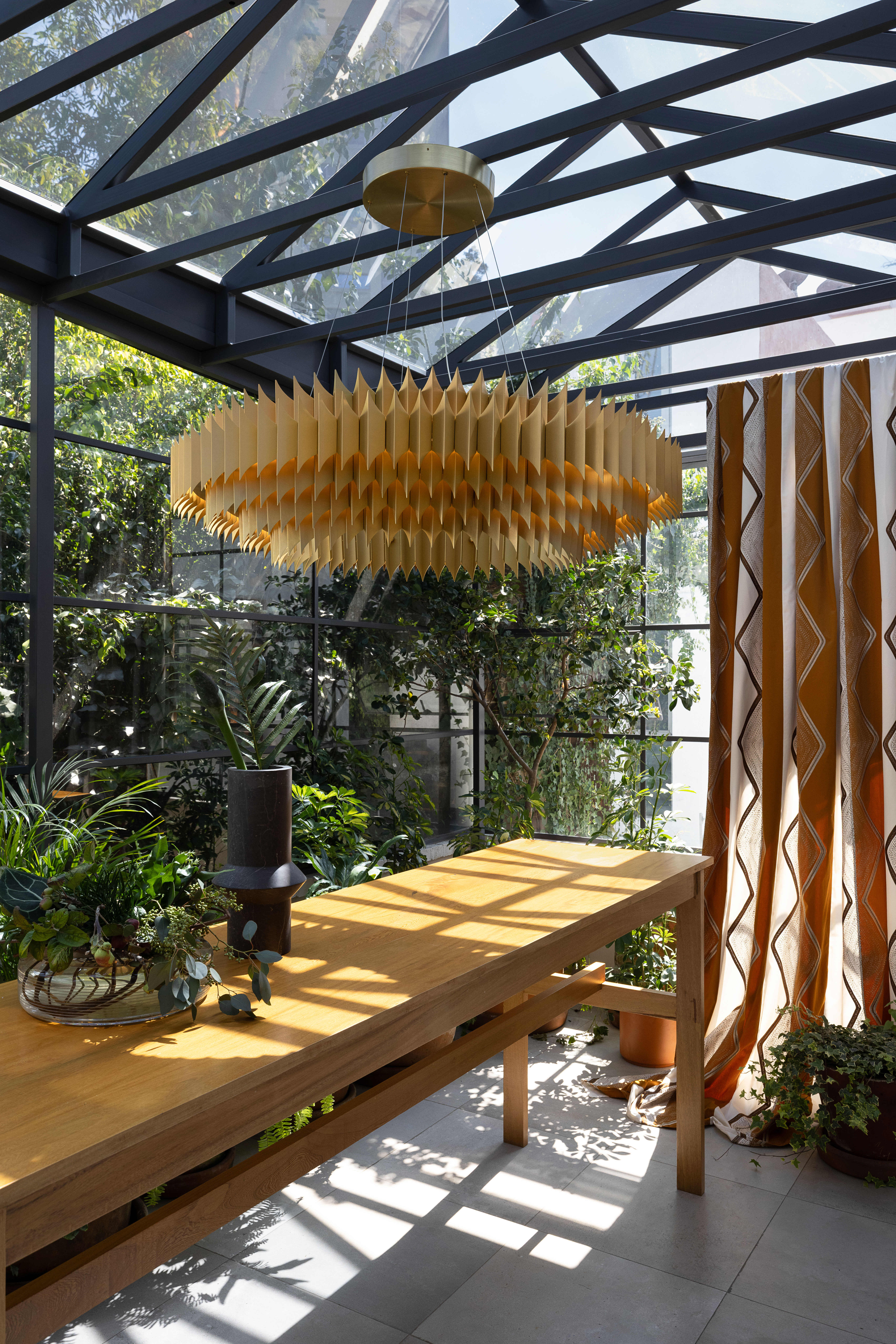 Lee Broom lighting in Mexican Villa