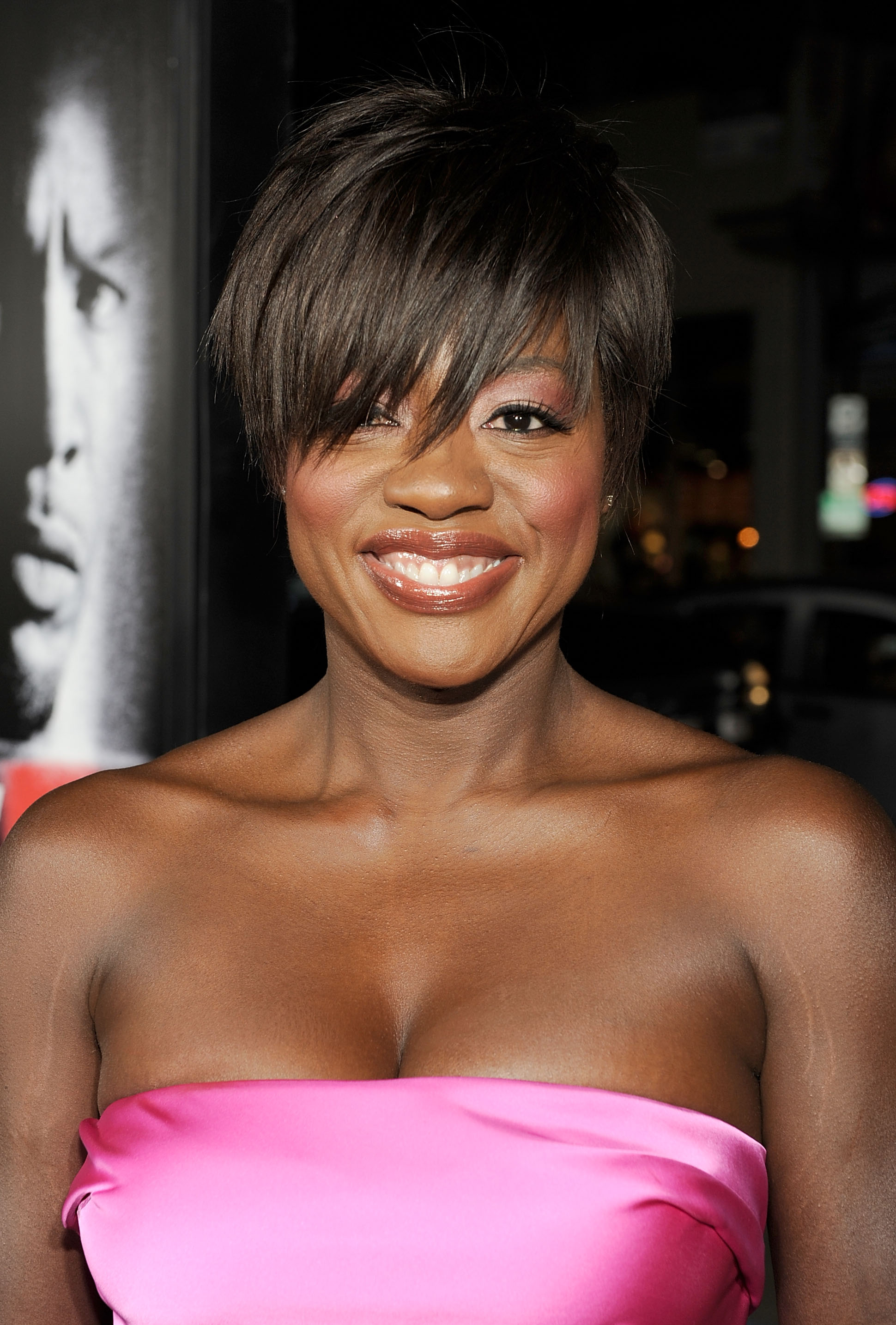 Viola Davis Long Pixie Cut