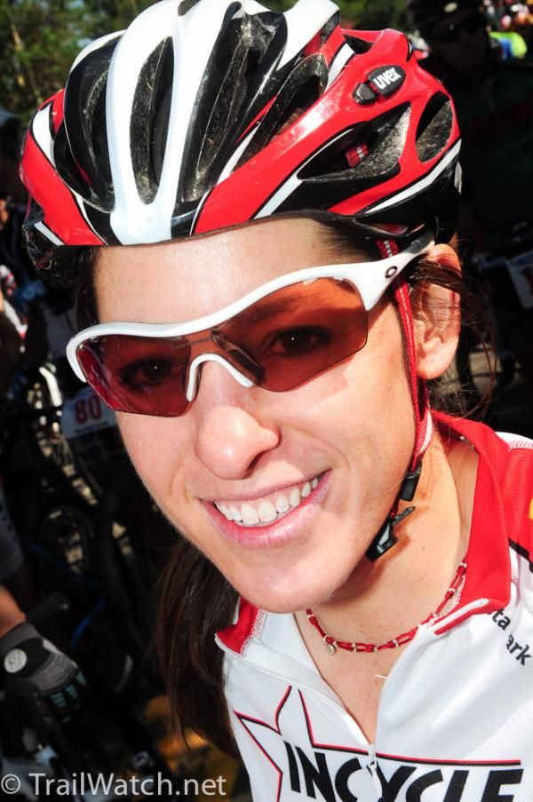 Krista Park (Incycle) at the starting line.