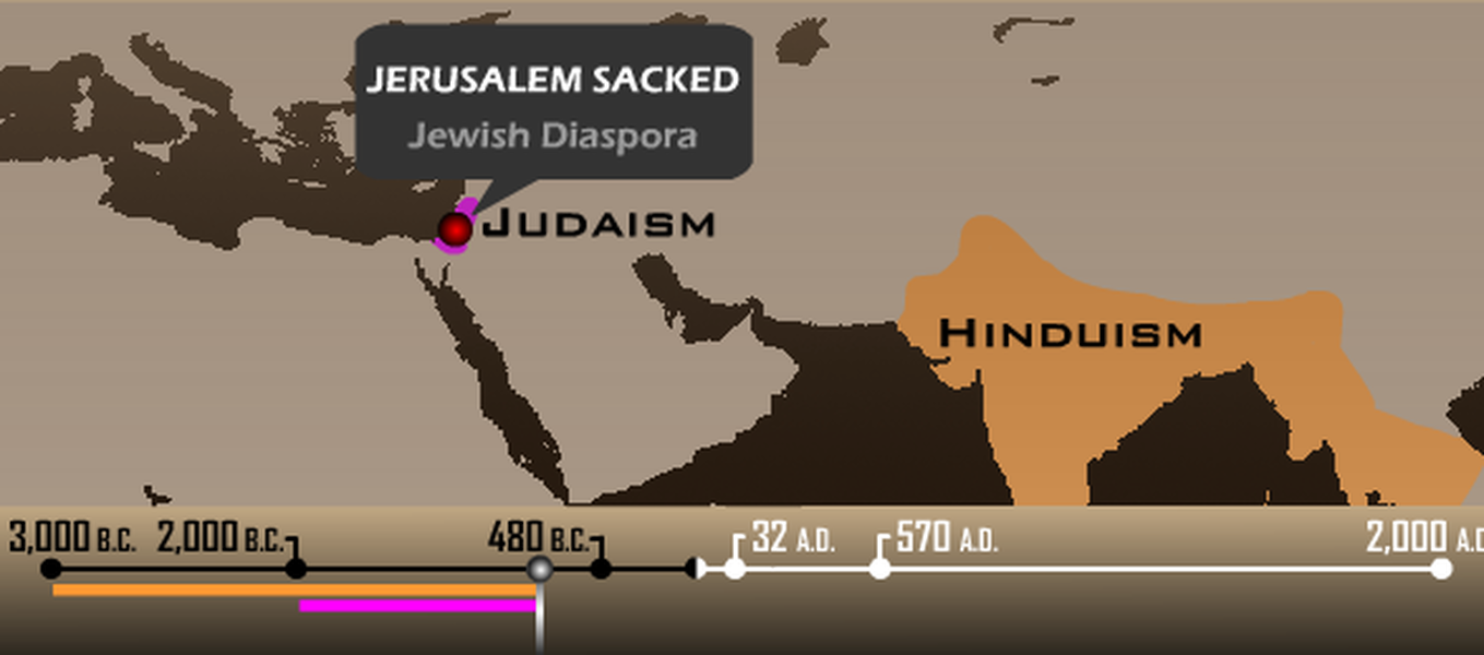This animated map recreates 5,000 years of religious history in 90 ...