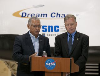 Bolden of NAZA and Steve Lindsey, Director of Flight Operations for Sierra Nevada Corporation