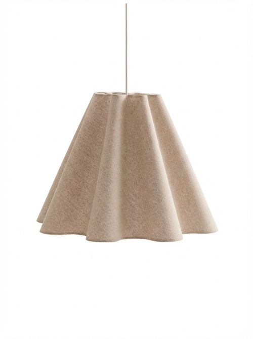 Linen-Blend Pendant Light