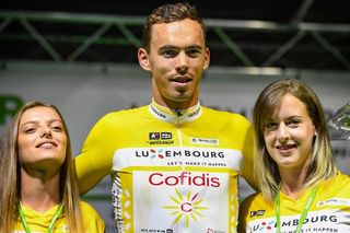 Christophe Laporte (Cofidis) took the first yellow leader's jersey after winning the prologue time trial at the 2019 Tour de Luxembourg