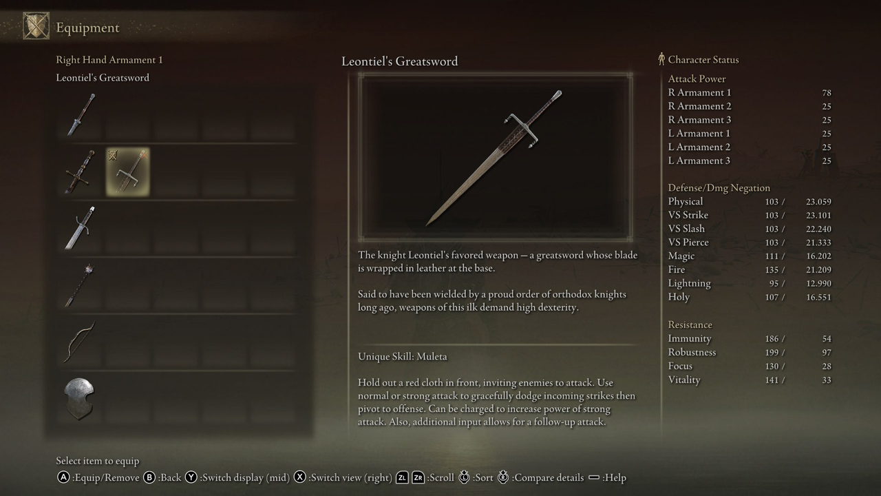 Elden Ring Tarnished Edition - Leontiel's Greatsword