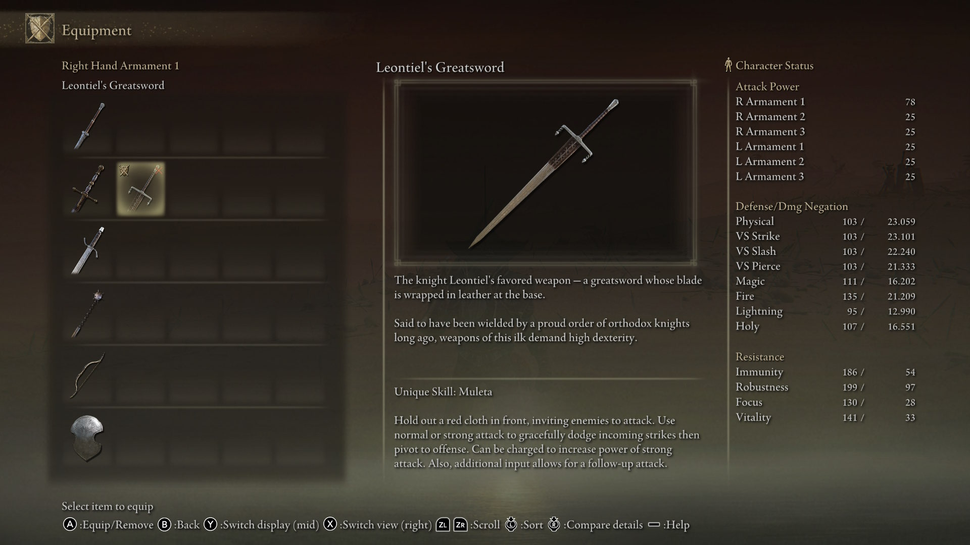 Elden Ring Tarnished Edition - Leontiel's Greatsword