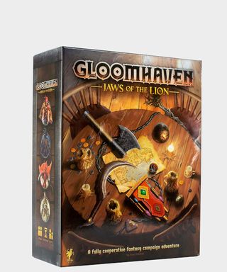 Gloomhaven: Jaws of the Lion box on a plain background