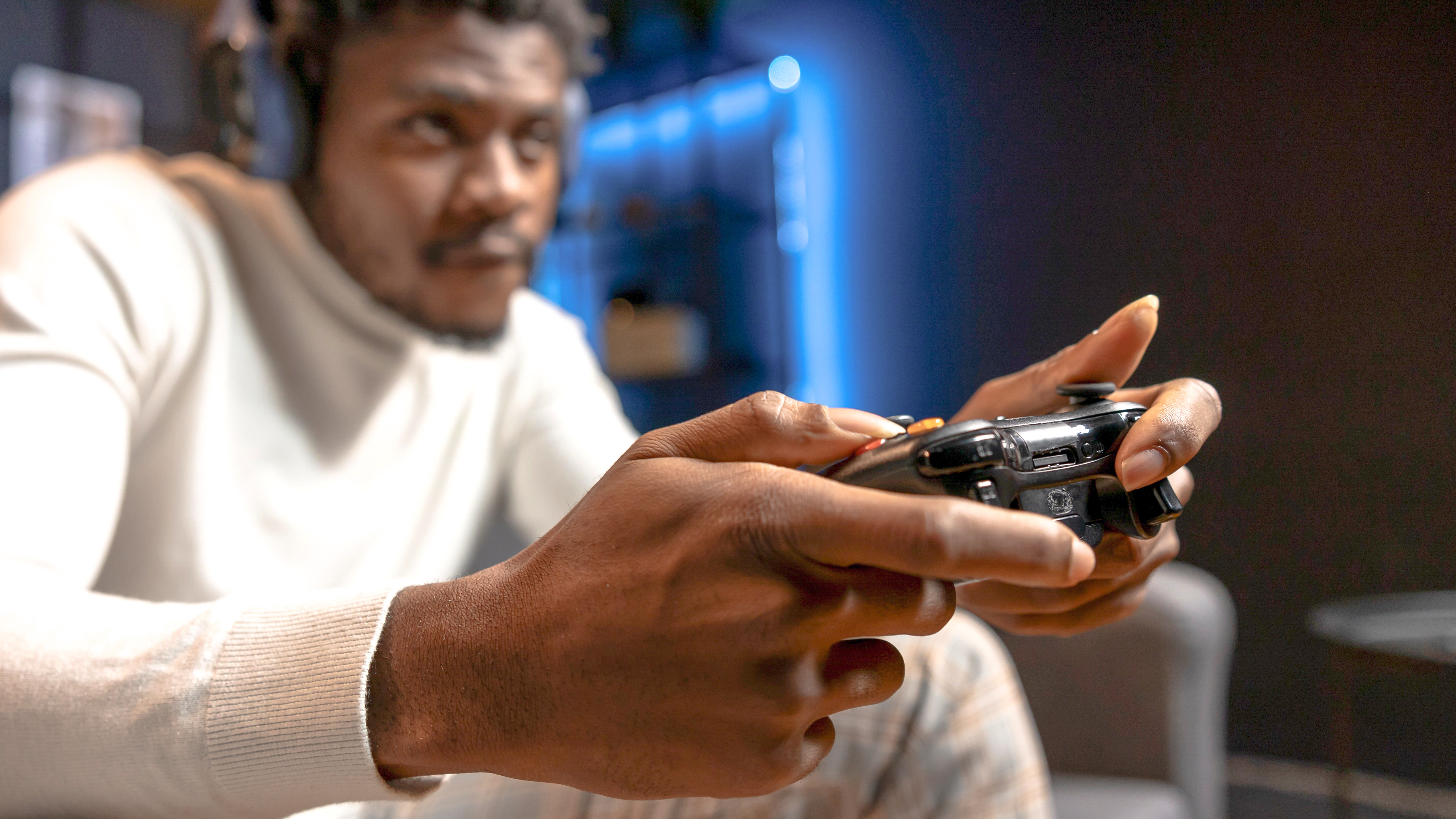 playing video games