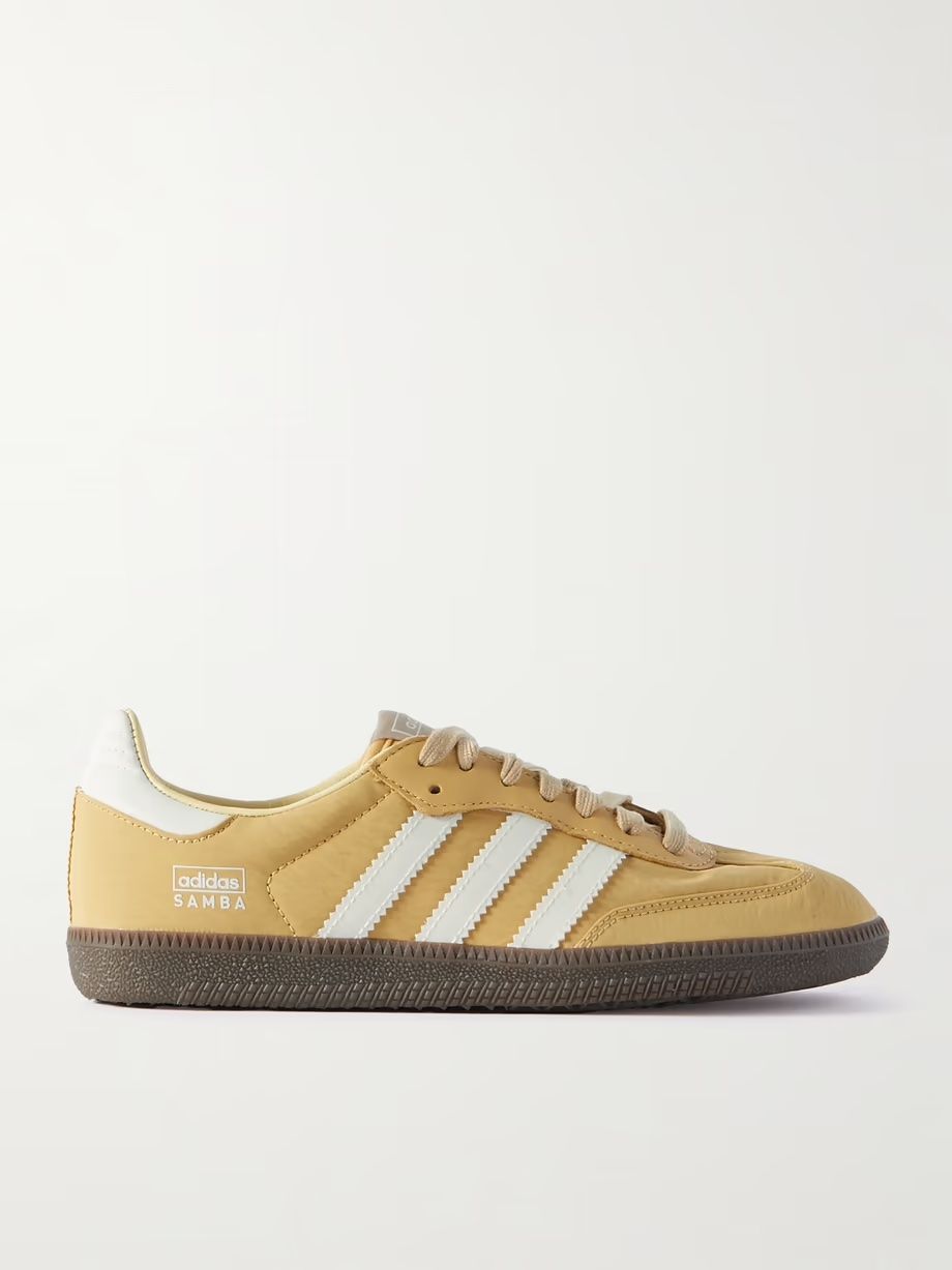 ADIDAS ORIGINALS, Samba OG Leather-Trimmed Shell Sneakers