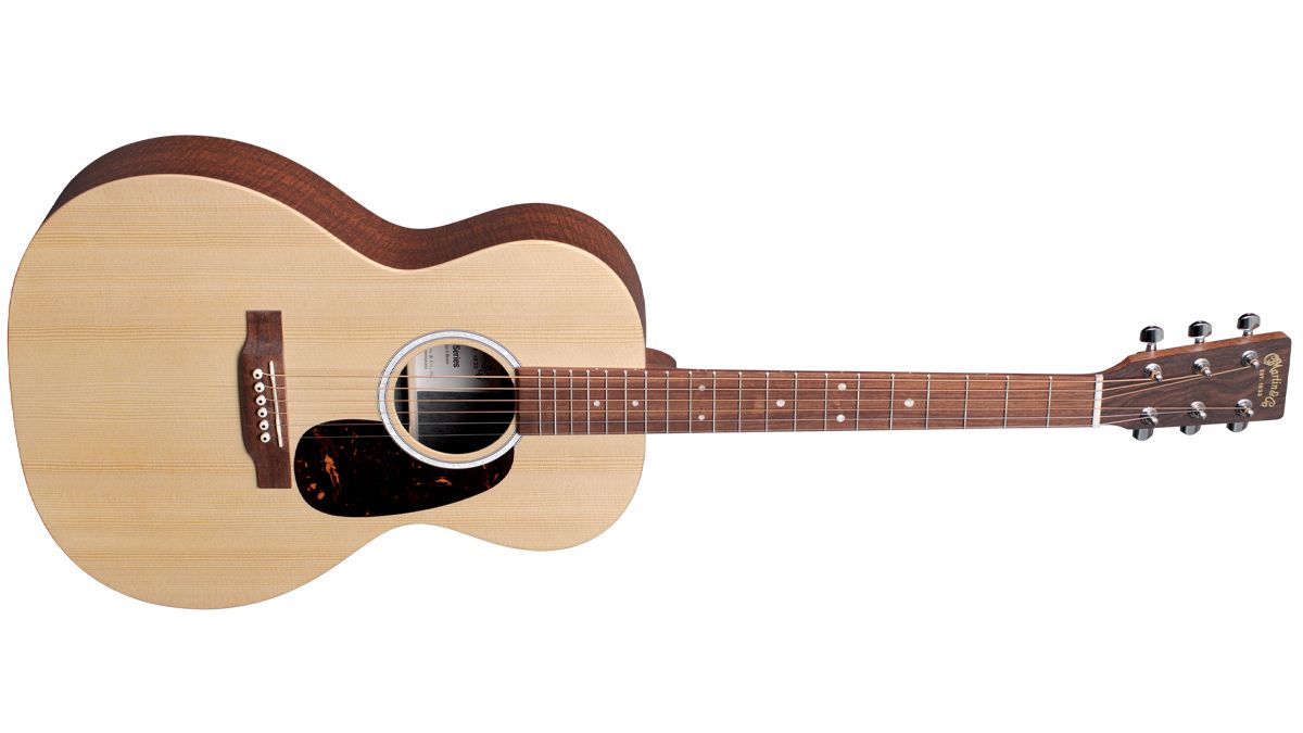 Martin 00L-X2E Slope Shoulder with figured mahogany back and sides, solid sitka spruce top. Price $799.
