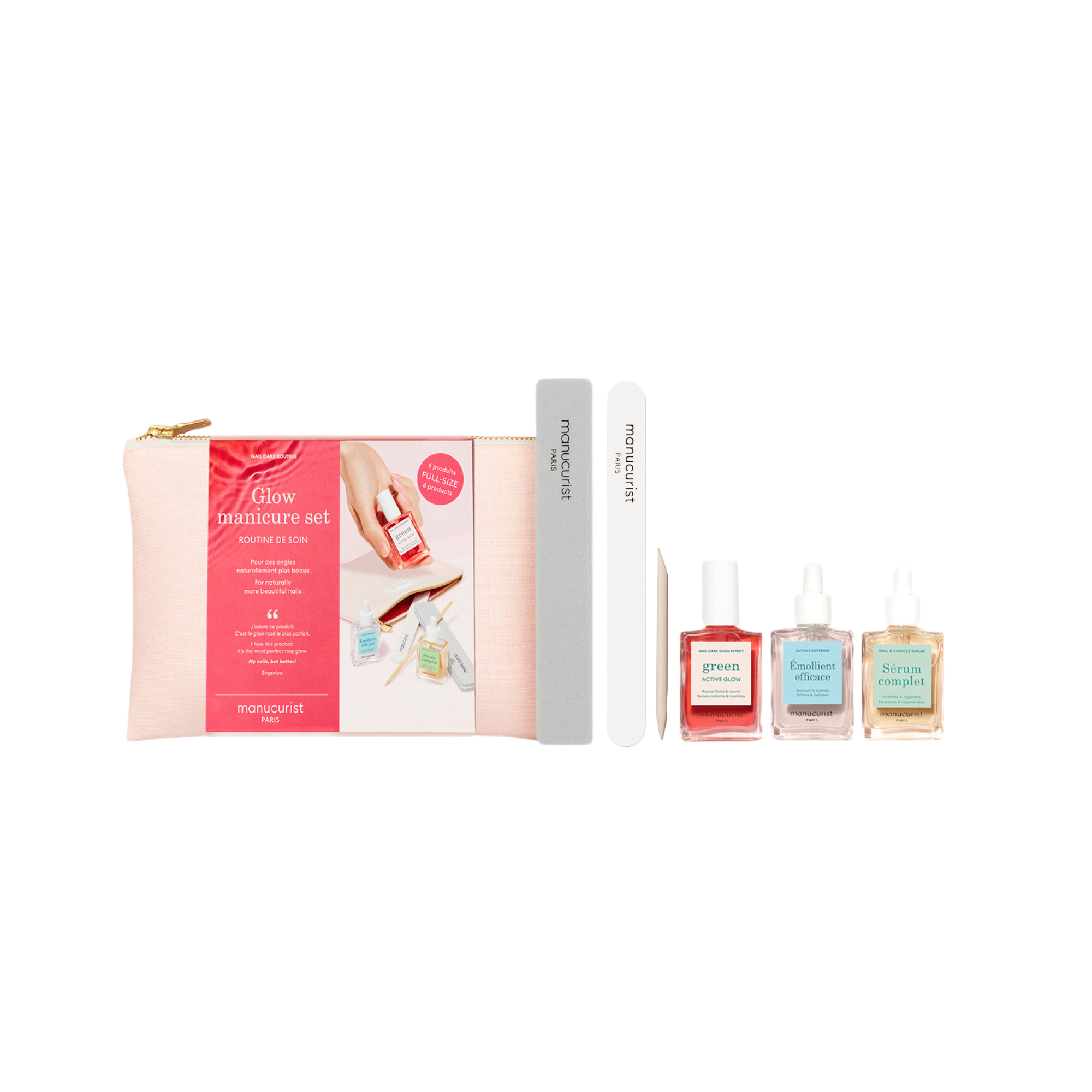 Glow Manicure Set, Nail Kit With Nail File