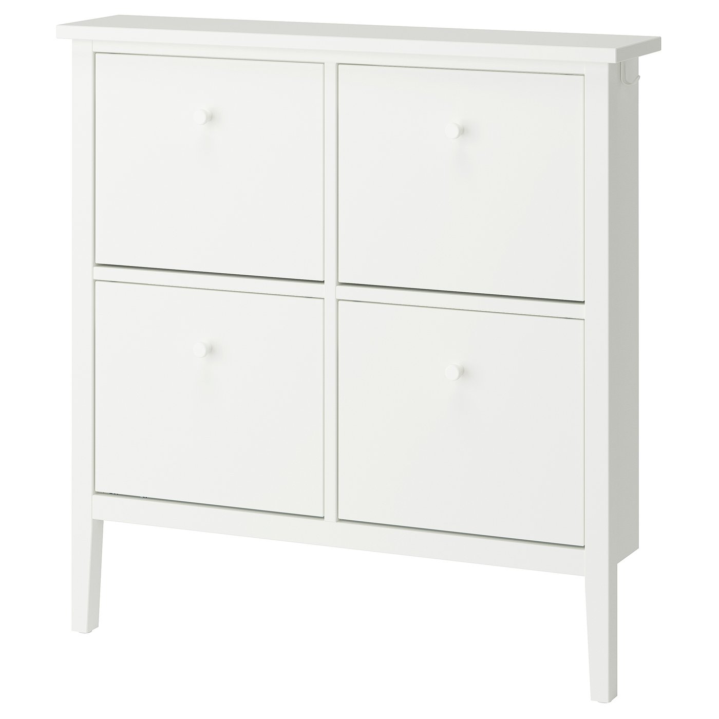Gullaberg Shoe Cabinet With 4 Compartments - White 105x22x107 Cm