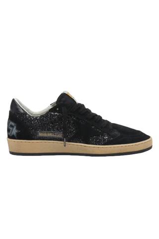 Ball Star Nappa Upper Glitter Star Suede Heel Sneakers