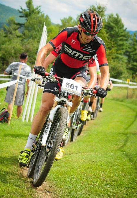 Stephen Ettinger (BMC Mountainbike Team) did most of the chasing to bring back Finsterwald